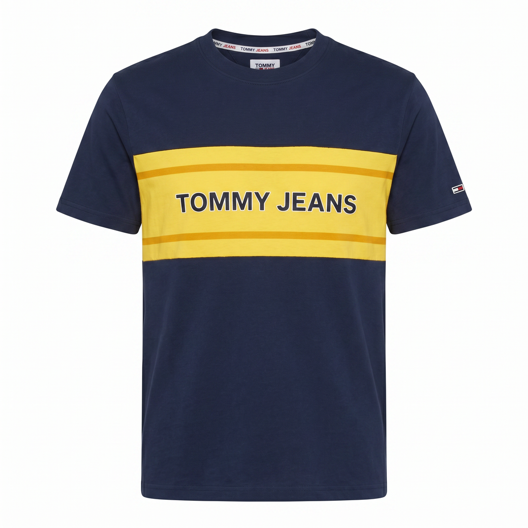 Camiseta con Franja Amarilla Tommy Jeans