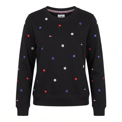 Hoodie Logos Bordados Tommy Hilfiger Mujer