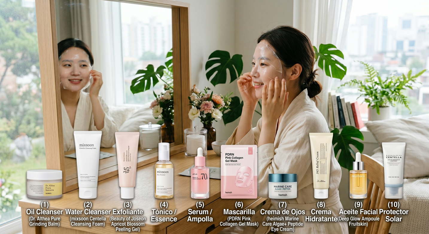 GUÍA COMPLETA: LOS 10 PASOS DE LA RUTINA COREANA DE SKINCARE