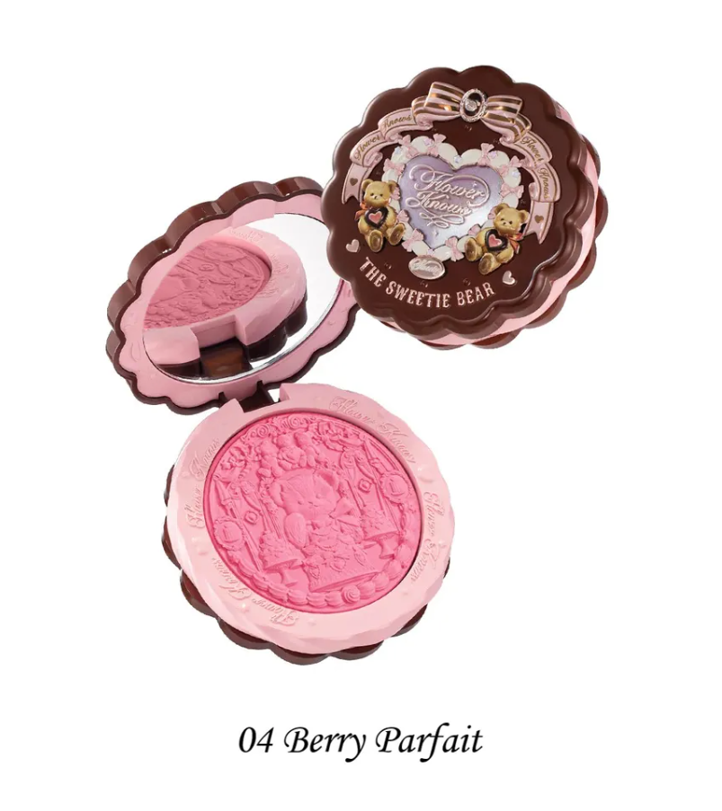 Flower knows the sweet bear collection silk satin blush 04 berry parfait (Copy)