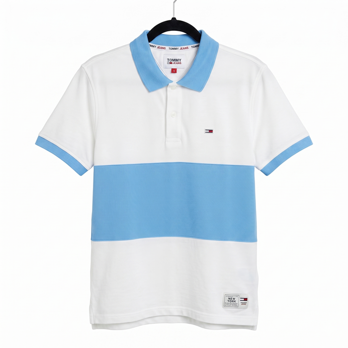 Camiseta Polo Color Block Tommy Jeans