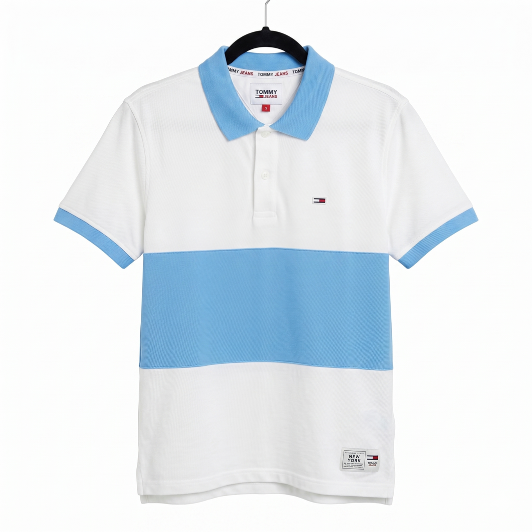 Camiseta Polo Color Block Tommy Jeans