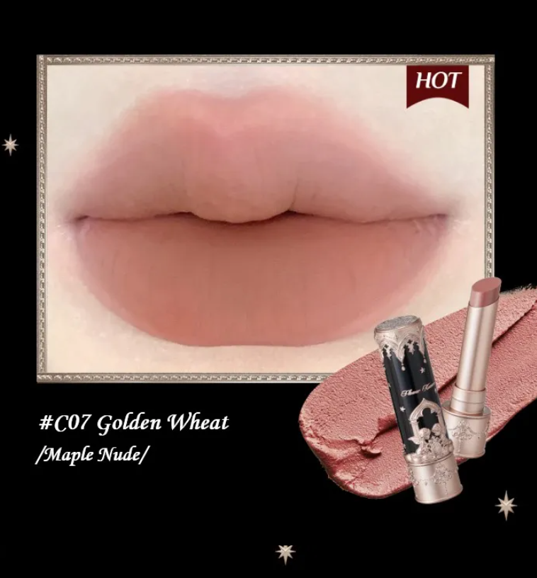 Flower knows little angel collection matte lipstick c07 golden wheat