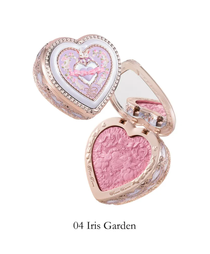 Flower knows bunny garden collection embossed blush 04 iris garden