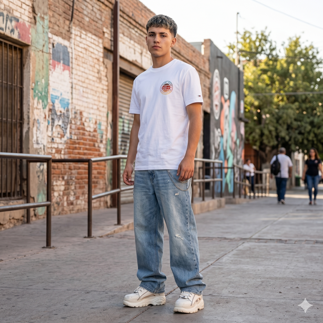 Camiseta con Logo Circular Tommy Jeans