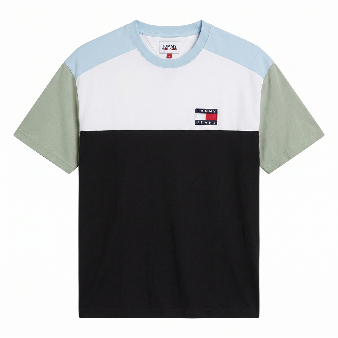 Camiseta Color Block Tricolor Tommy Jeans