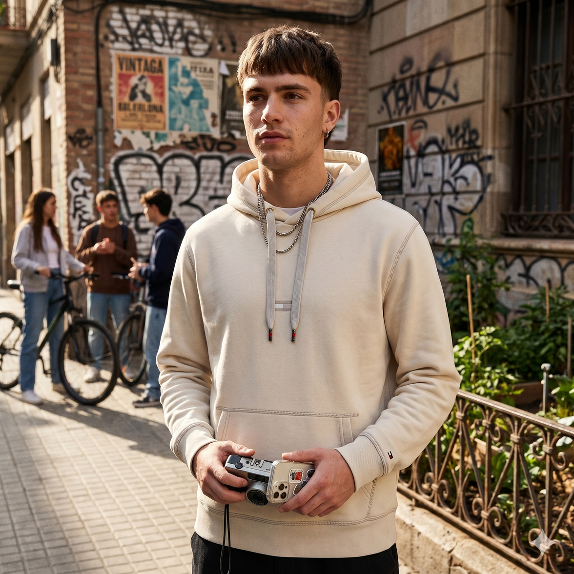 Hoodie Beige Tommy Hilfiger