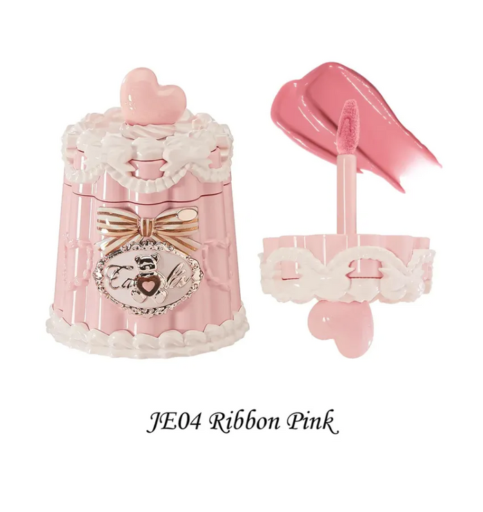Flower knows the sweetie bear collection coating lip jelly je04 ribbon pink