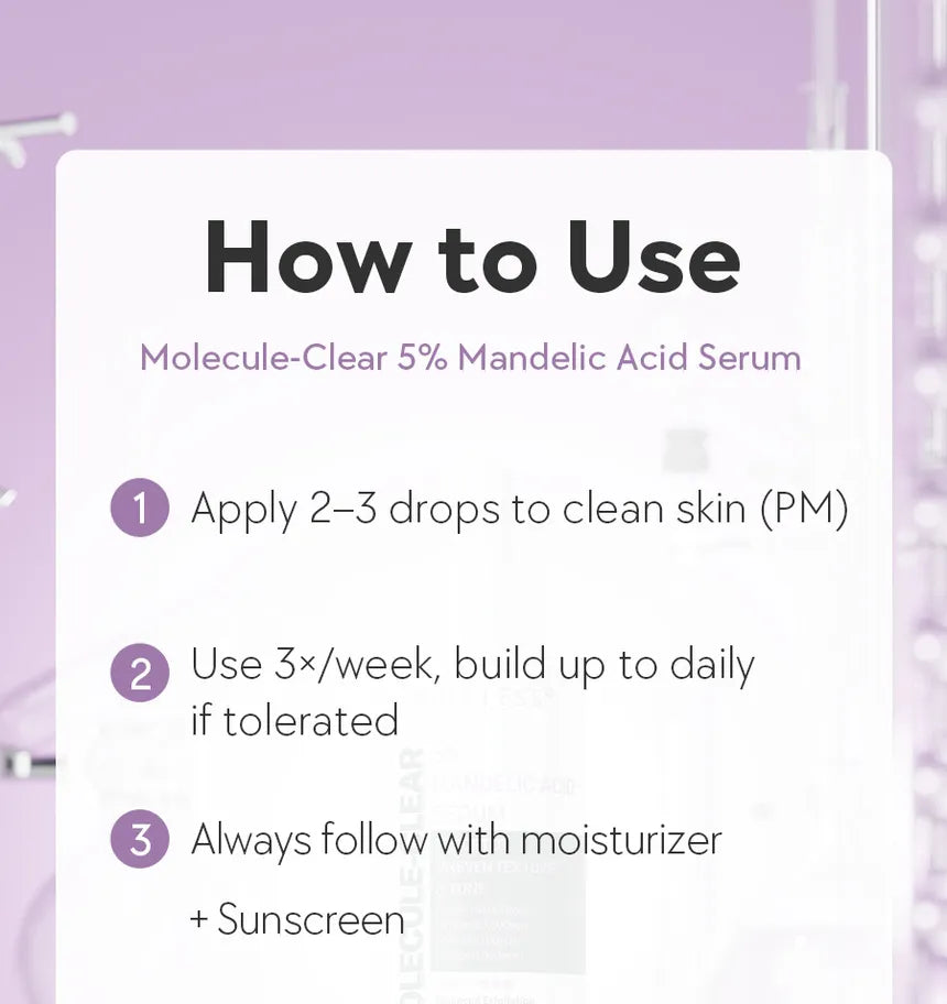 Molecule-Clear 5% Mandelic Acid Serum