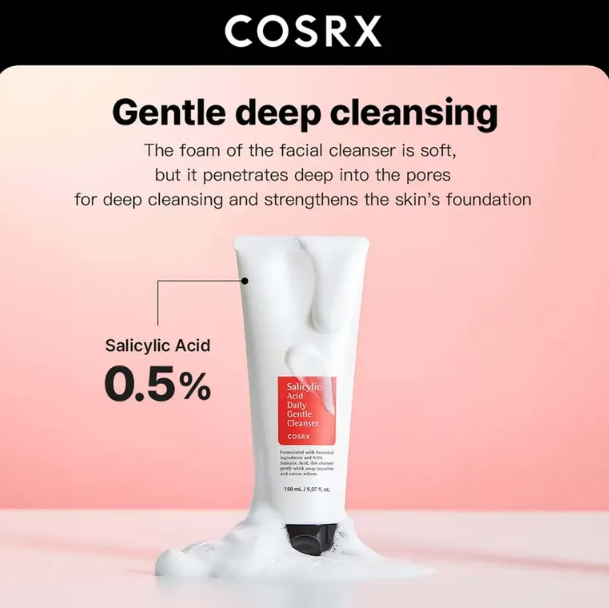 COSRX Salicylic Acid Daily Gentle Cleanser