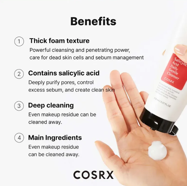 COSRX Salicylic Acid Daily Gentle Cleanser