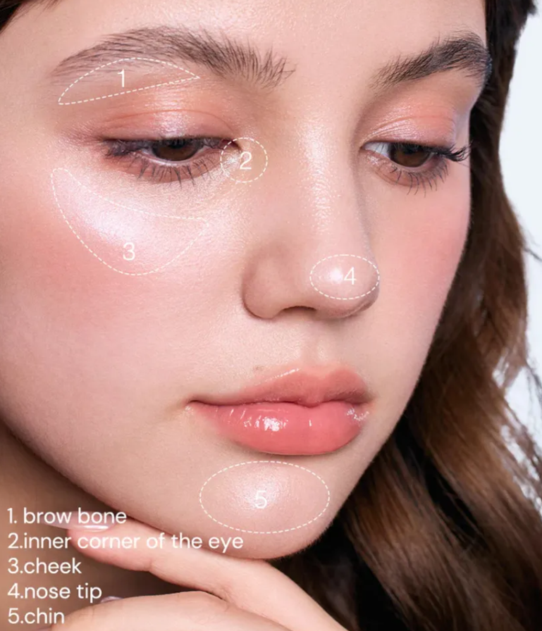 Flowers knows shell’s jewel collection highlighter balm blue tears