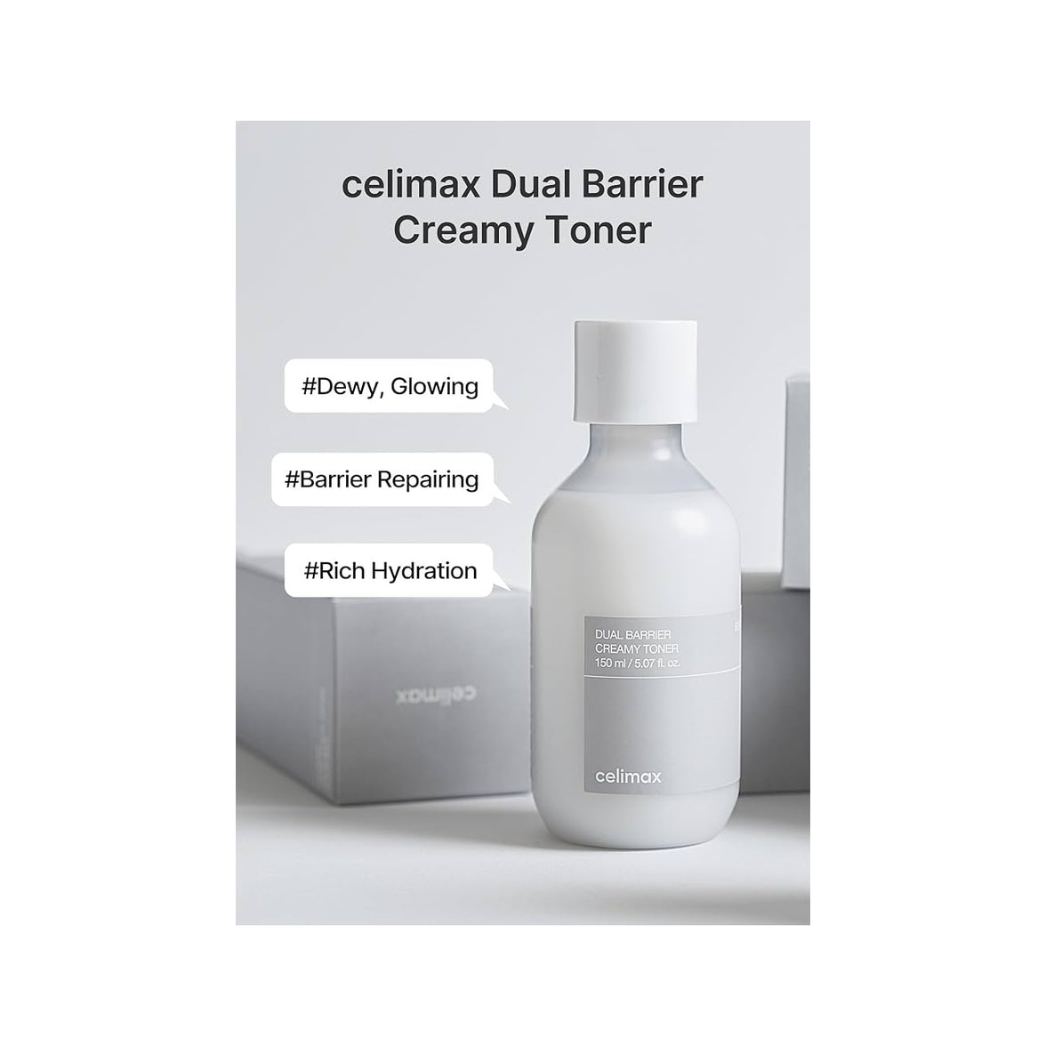 Dual barrier creamy toner