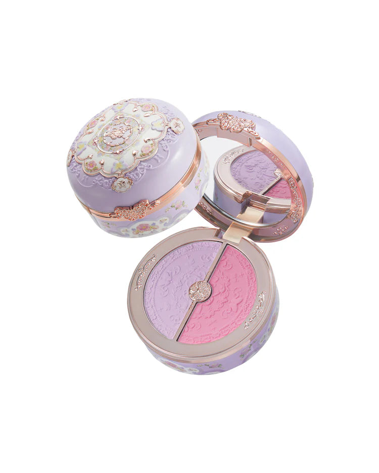 Flower knows butterfly cloud collar collection roudge box highlighting y blush duo powder 04 fluttering romance