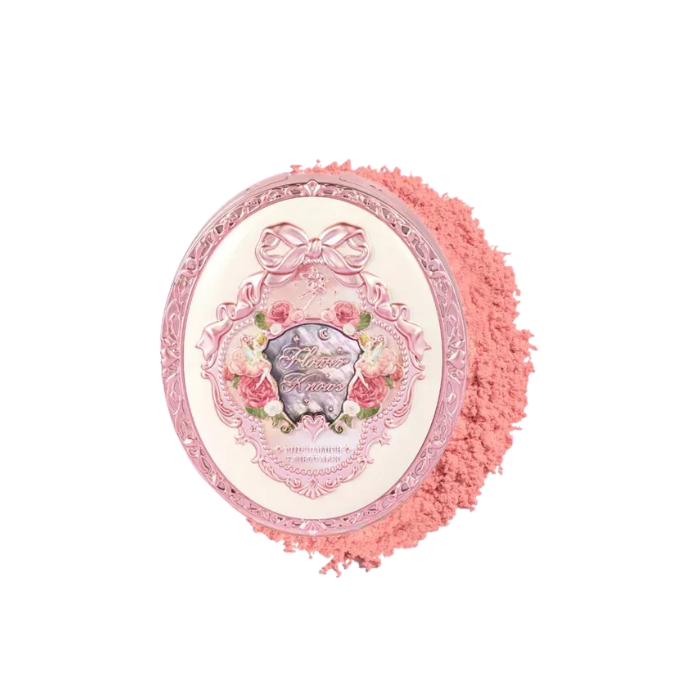 Flower knows midsummer fairytales collection velvet embossed blush 01 blooming days