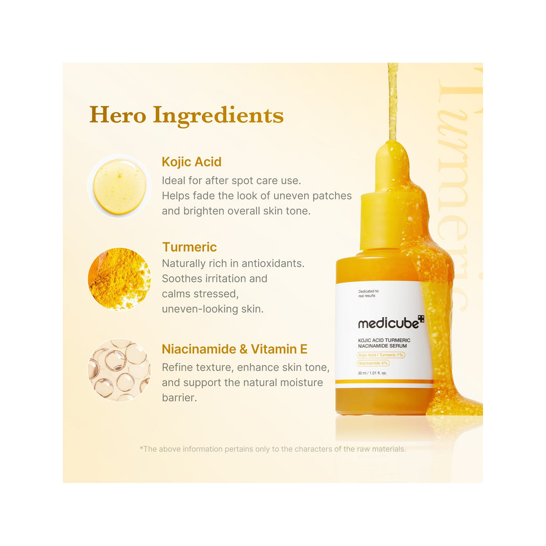 medicube Kojic Acid Turmeric Niacinamide Serum