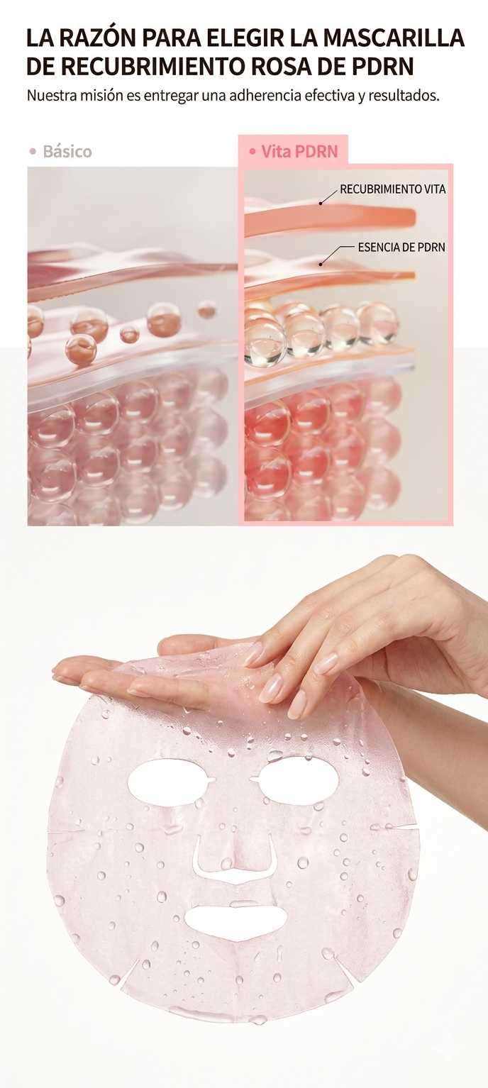 medicube - Mascarilla Facial PDRN Pink Vita Coating Mask