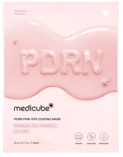 medicube - Mascarilla Facial PDRN Pink Vita Coating Mask