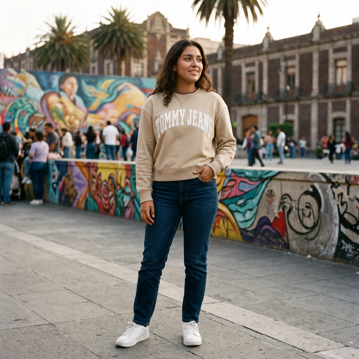 Sudadera Universitaria Tommy Jeans Mujer