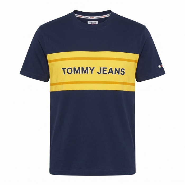 Camiseta con Franja Amarilla Tommy Jeans