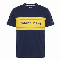 Camiseta con Franja Amarilla Tommy Jeans