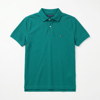 Polo Liso Verde Teal Tommy Hilfiger