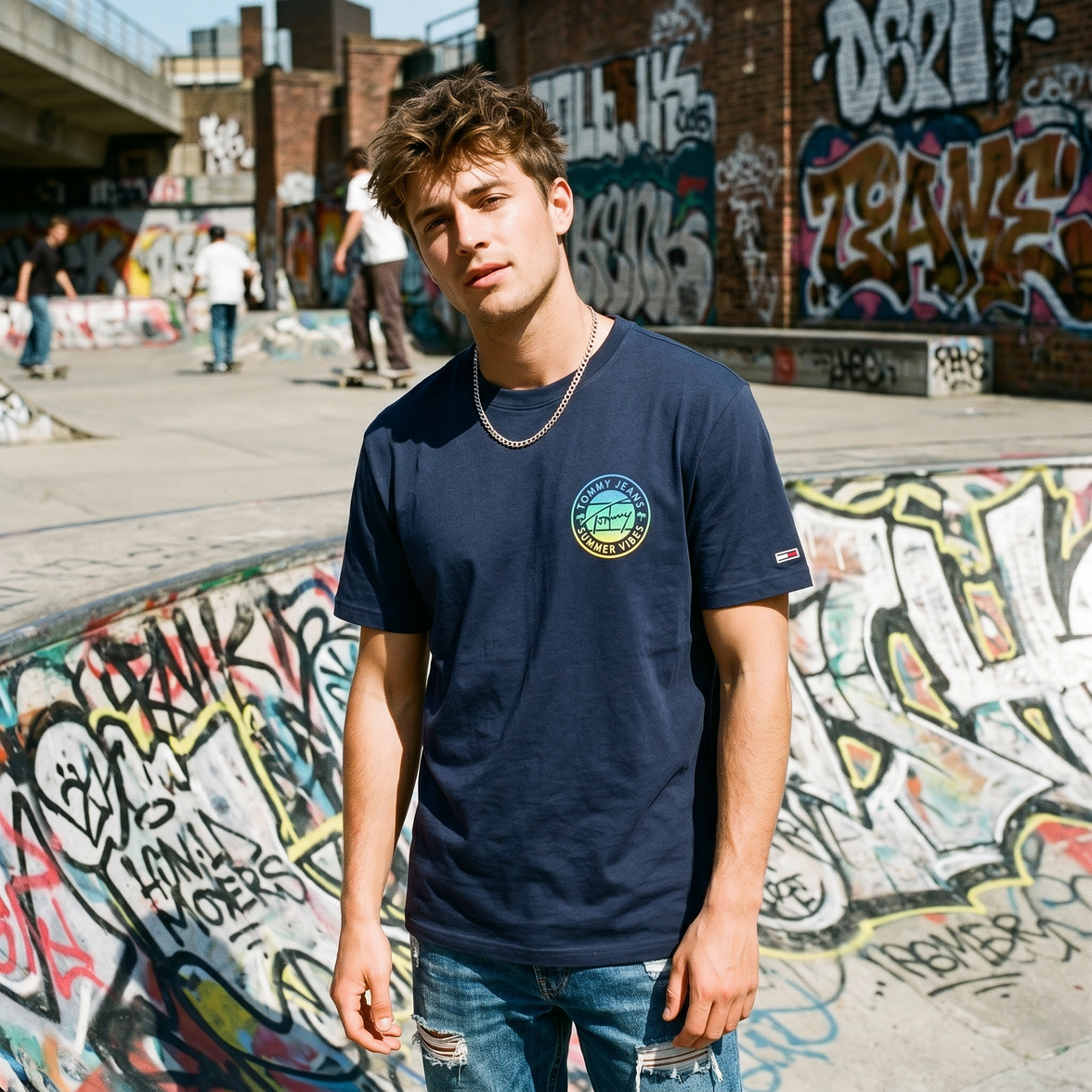 Camiseta Summer Vibes Navy Tommy Jeans