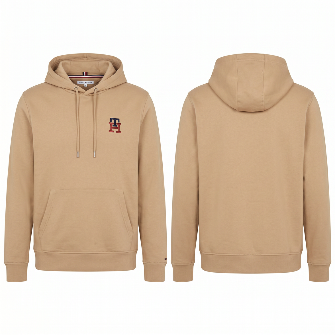 Hoodie Monograma TH Beige Tommy Hilfiger