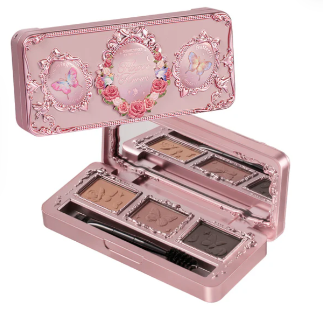 Flower knows midsummer fairytales collection eyebrow palette 03 apricots rosé